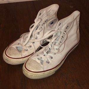 White high top converse great condition